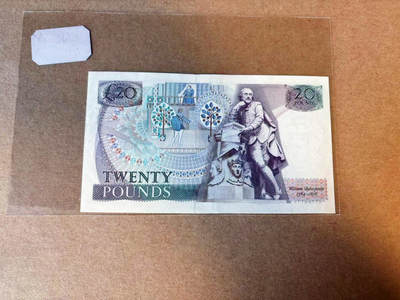 【Blue Auction】✨世界纸币精拍第590期【精】 英国 D序列20镑 AU品相