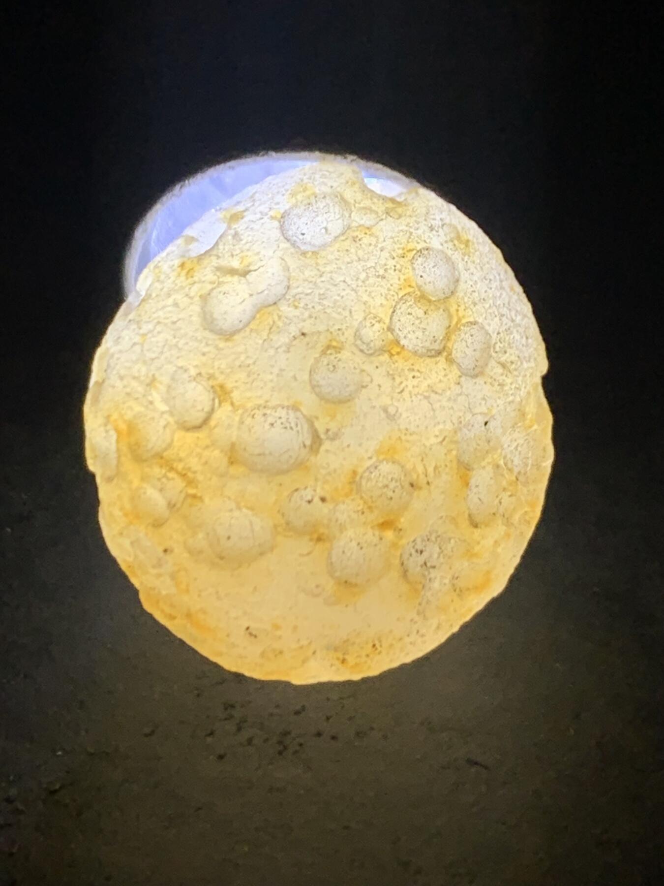 精美天然戈壁阿拉善月球表面白玛瑙原石一颗