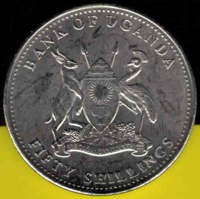 乌干达1998年50先令 纪念币 非洲 实物图 UNC- - 乌干达1998年50先令 纪念币 非洲 实物图 UNC-