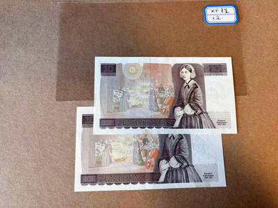 【Blue Auction】✨世界纸币精拍第590期【精】 【一组2张 无47 末签】英国 D序列10镑 XF品相