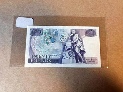 【Blue Auction】✨世界纸币精拍第590期【精】 英国 D序列20镑 AU品相
