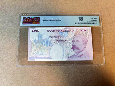 【Blue Auction】✨世界纸币精拍第590期【精】 英国 1999年20镑 PMG67EPQ 高分