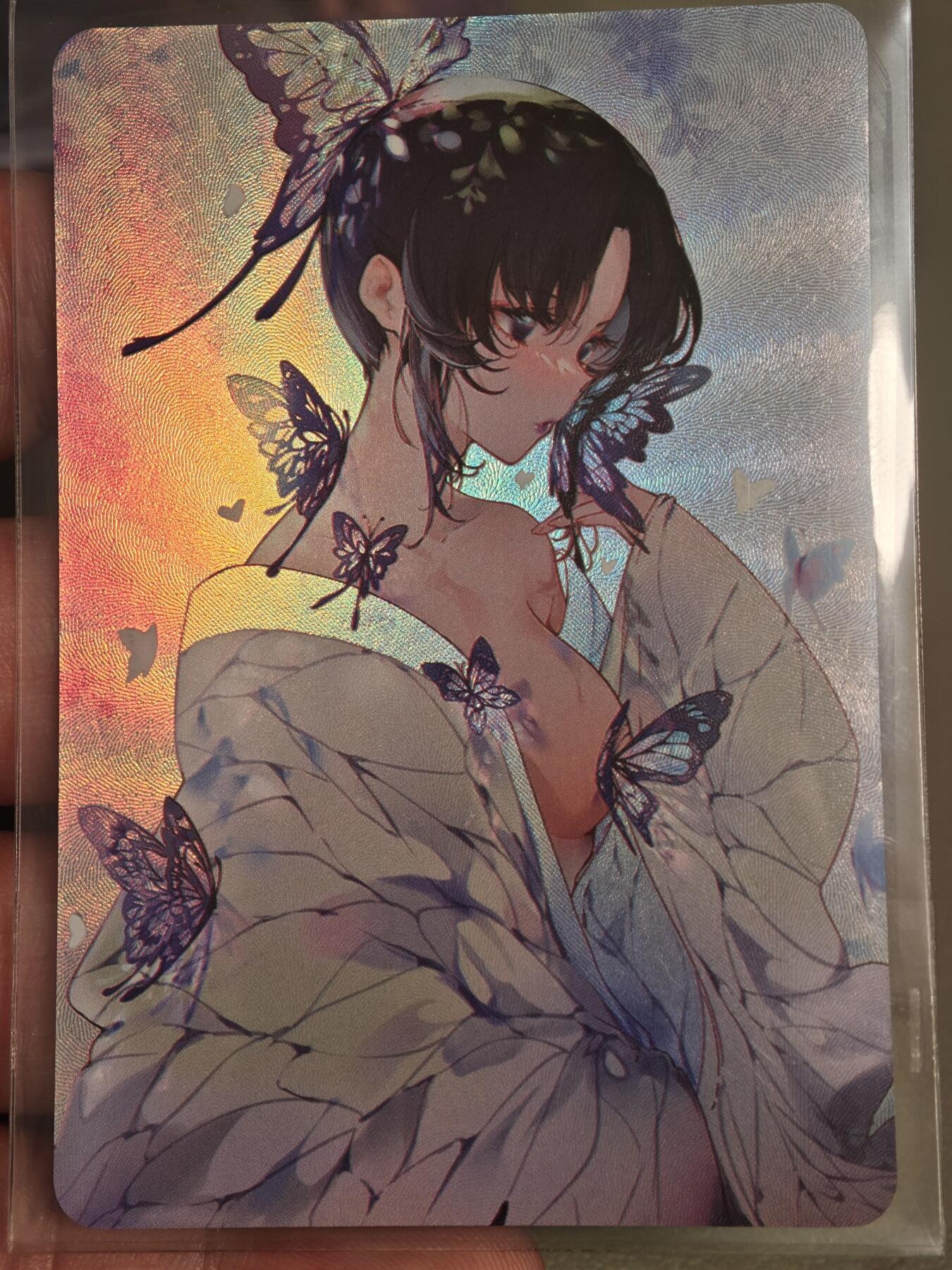 【黑马拍卖】第四期 大部分是美女卡和单卡 【蝴蝶忍折光彩闪】补丁满赠卡 帅