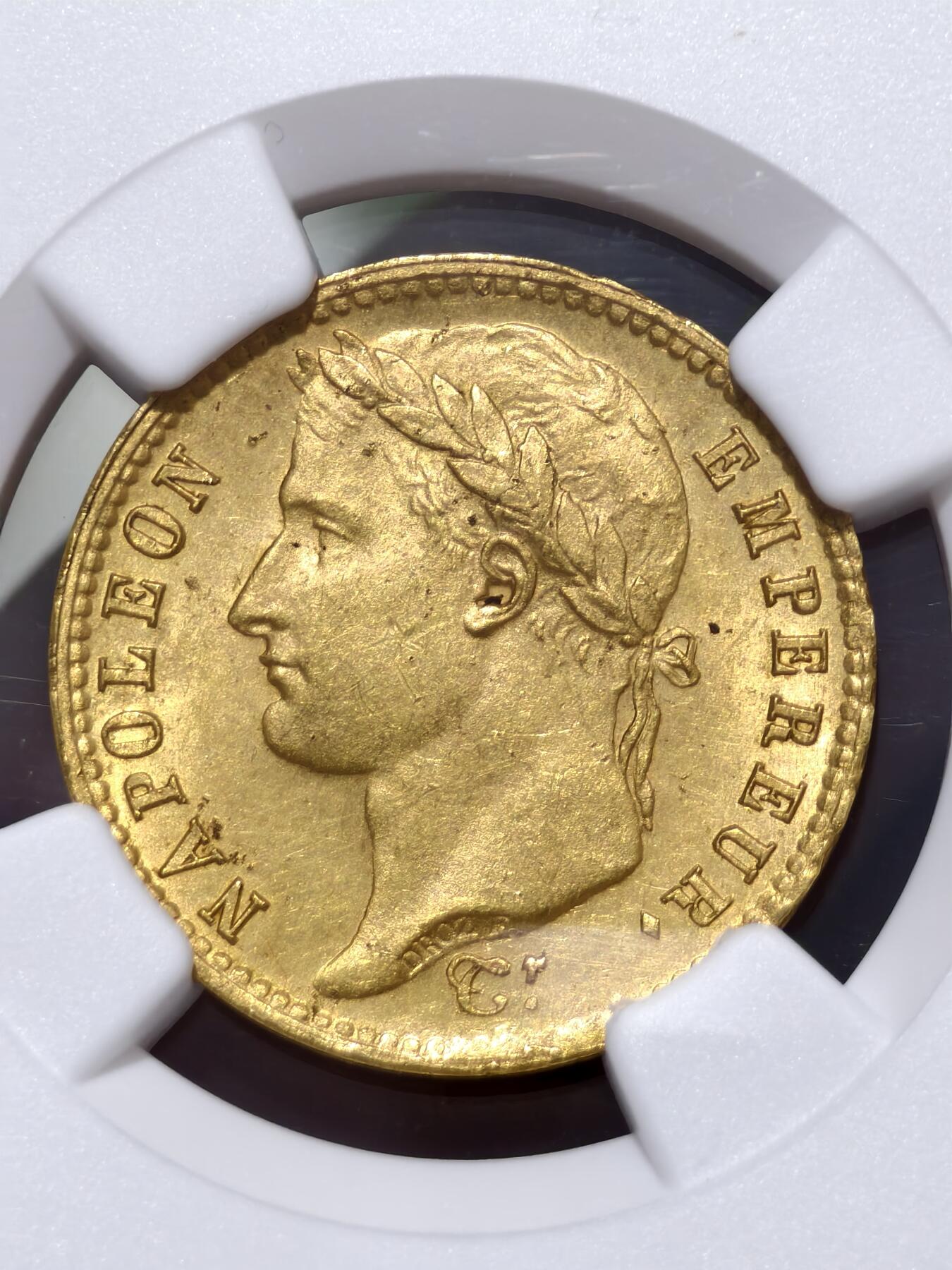 NGC-MS62法国1809年拿破仑一世20法郎金币- 金质的欧罗巴- 金质的欧罗巴