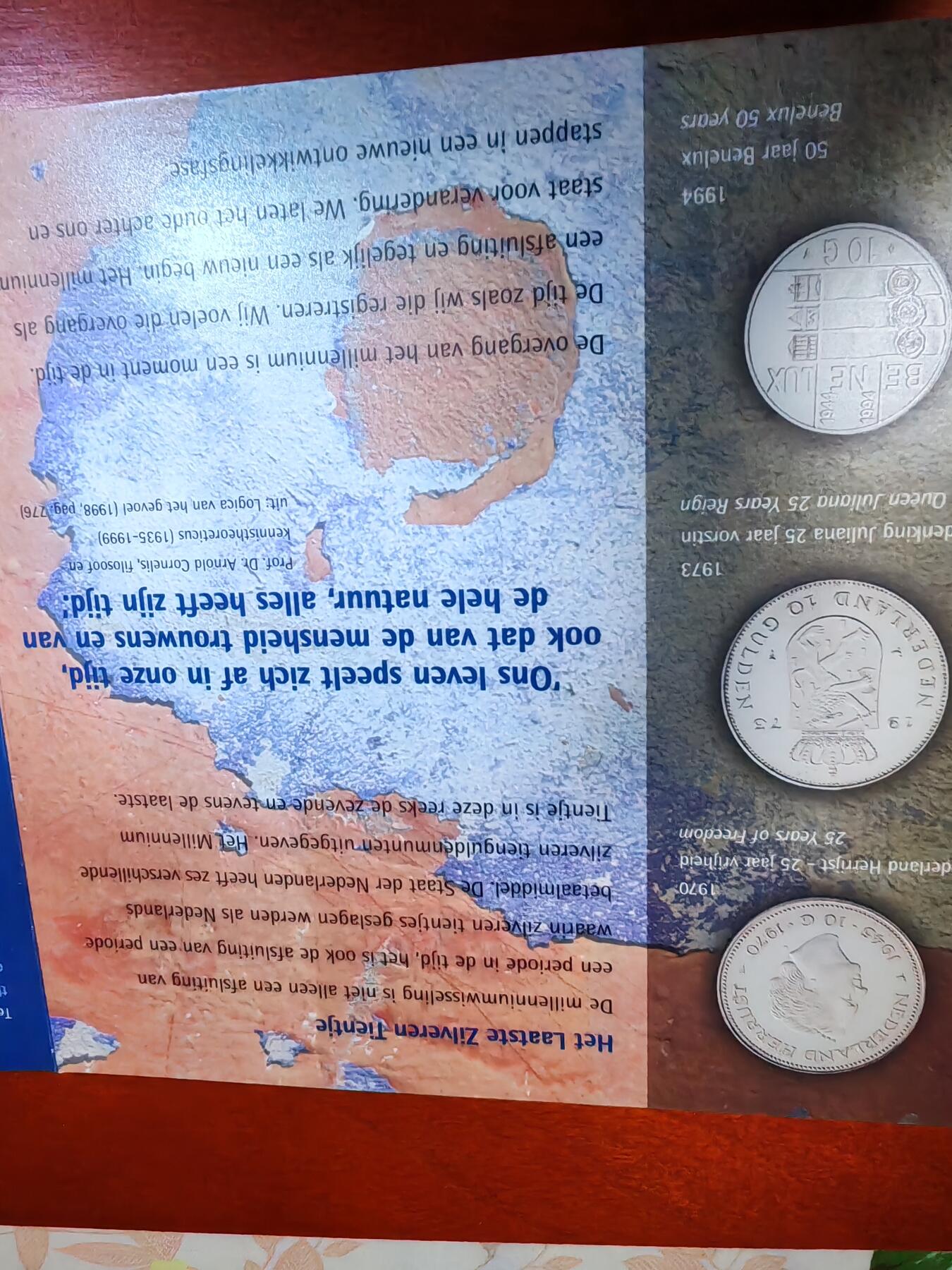 长老汇龙年精选第三十三场拍卖 1999荷兰千禧10盾银币，卡装
