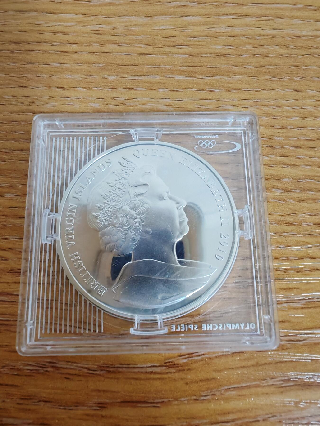 长老汇龙年精选第三十三场拍卖 2010英属维尔京群岛奥运10元彩色精制银币