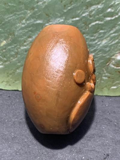 精美亚光战国红玛瑙手工雕刻仿古龙戏珠，桶珠一个！ 精美亚光战国红玛瑙手工雕刻仿古龙戏珠，桶珠一个！