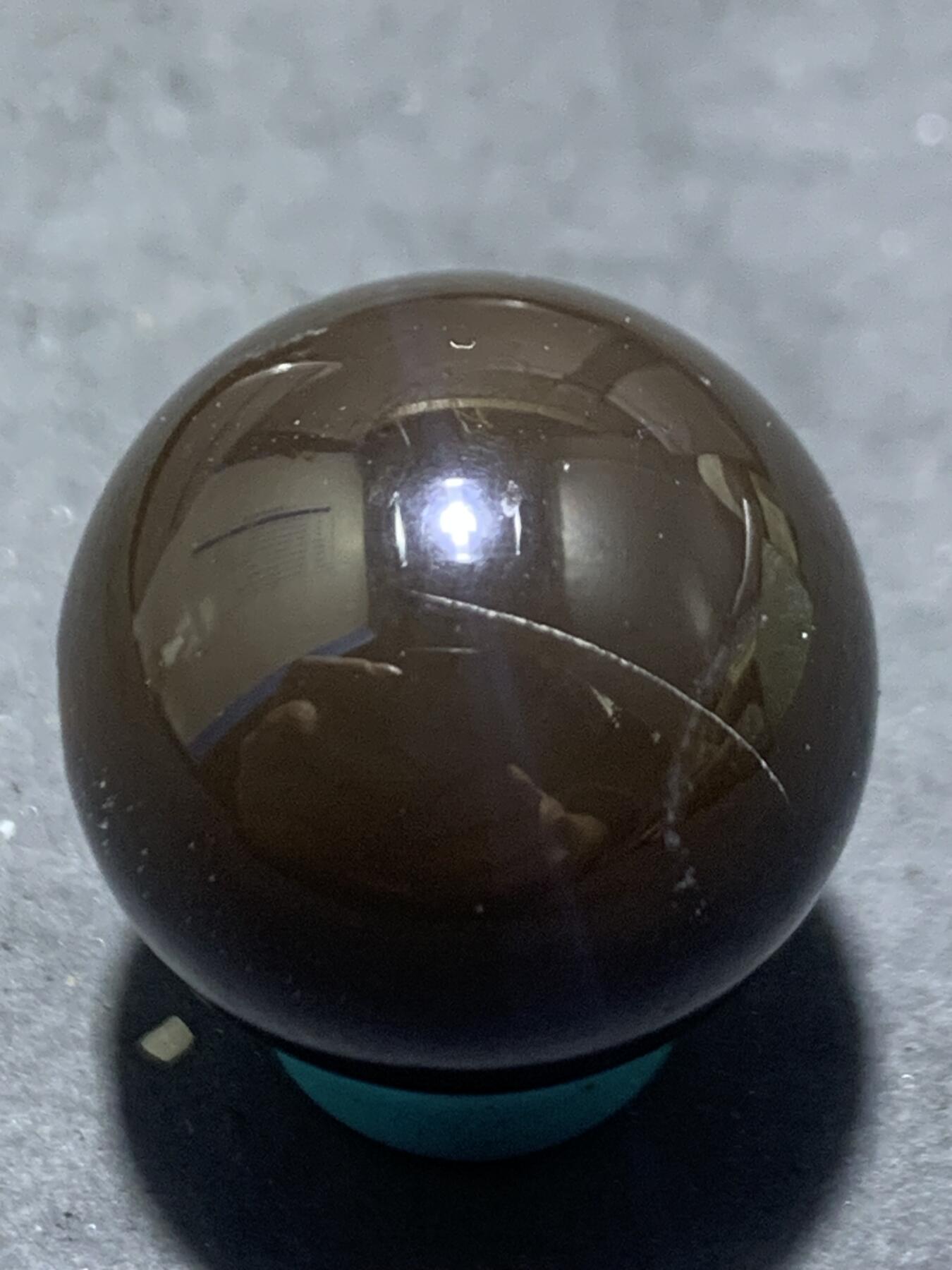 高玉化缠丝玛瑙通货2.0圆珠一颗，