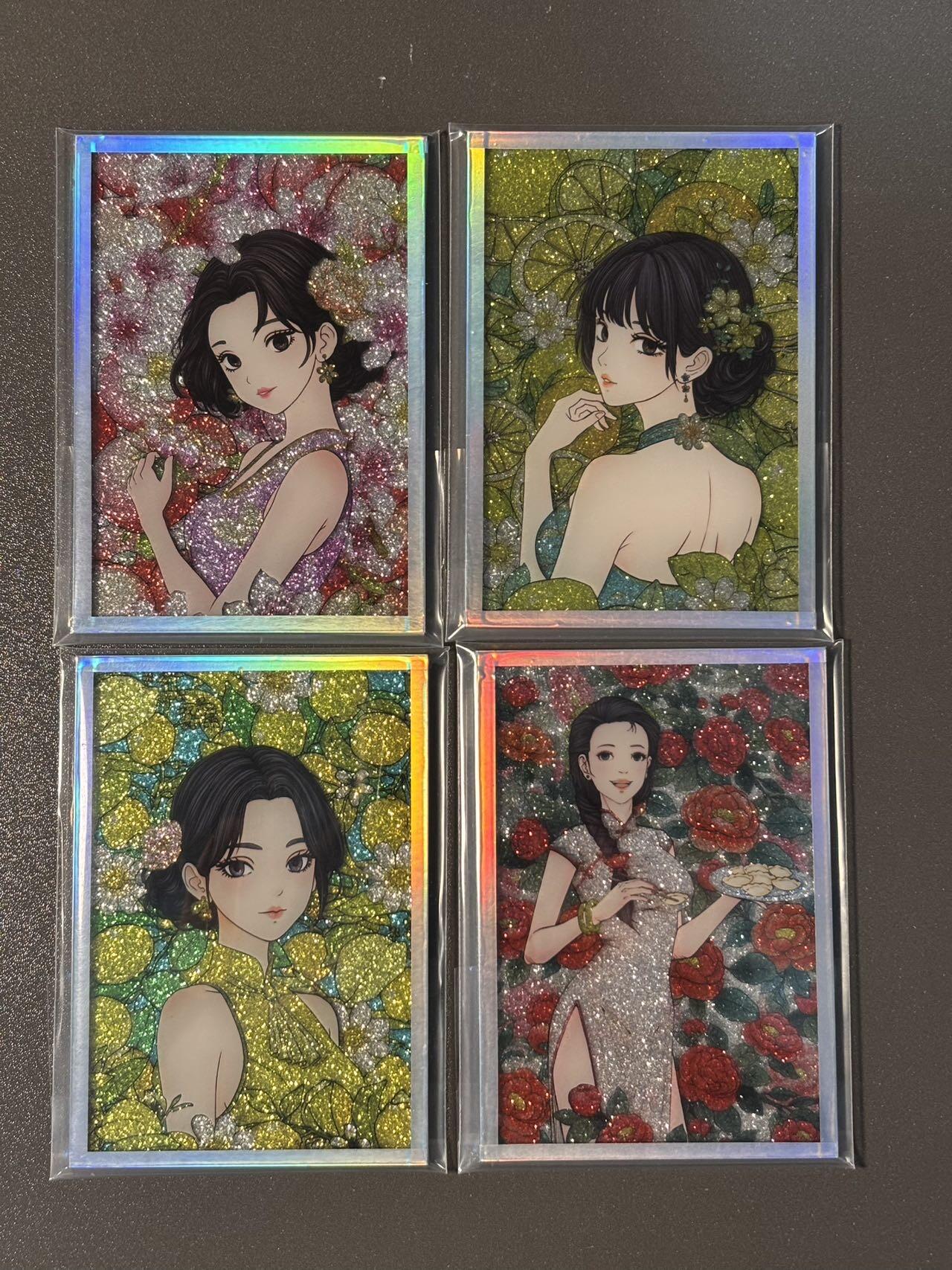 阿拉巴斯坦 小王子精品卡牌拍卖第三场  小花瓣 美好生活色纸卡礼盒 色纸卡四张 很厚