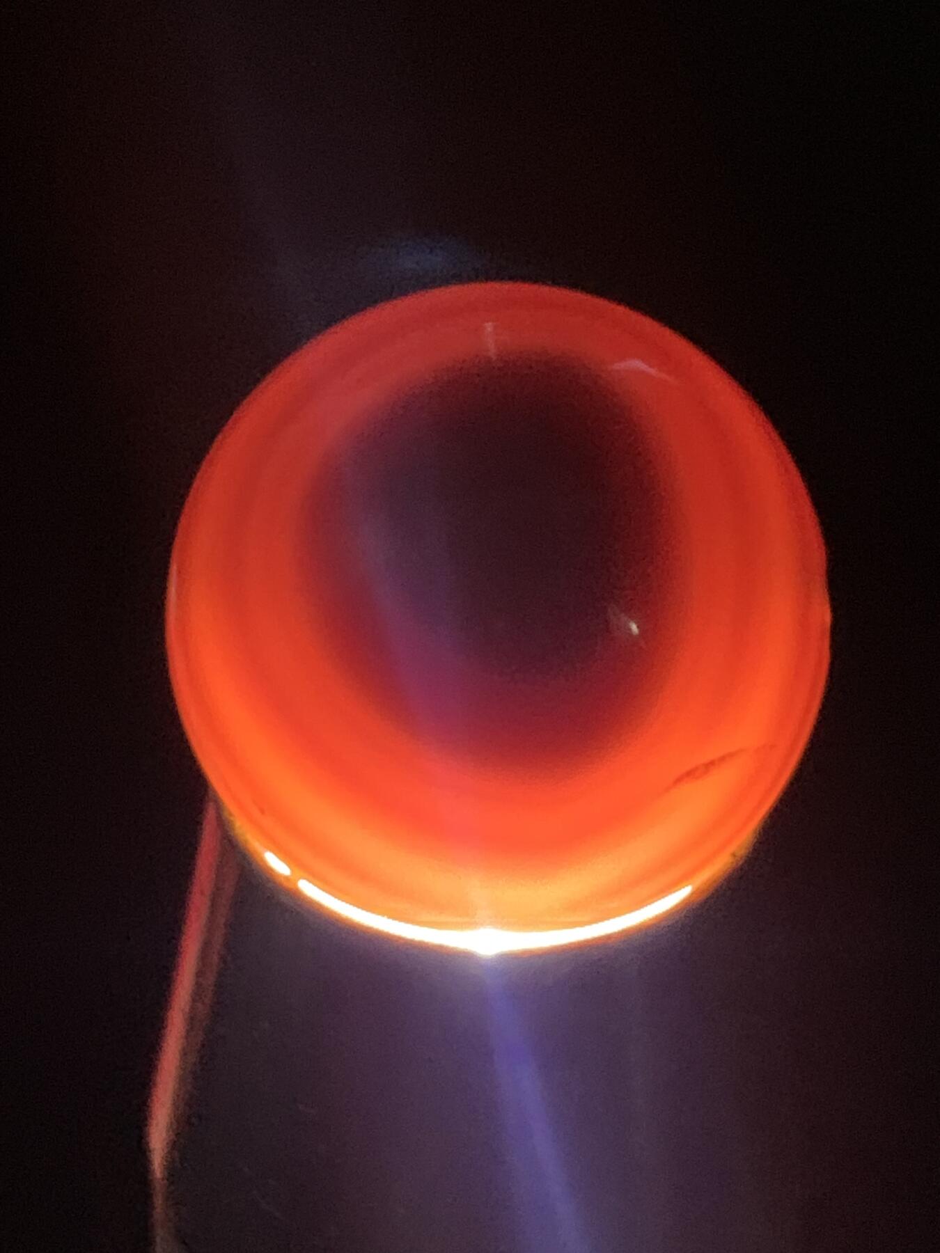 高玉化缠丝玛瑙通货2.0圆珠一颗，