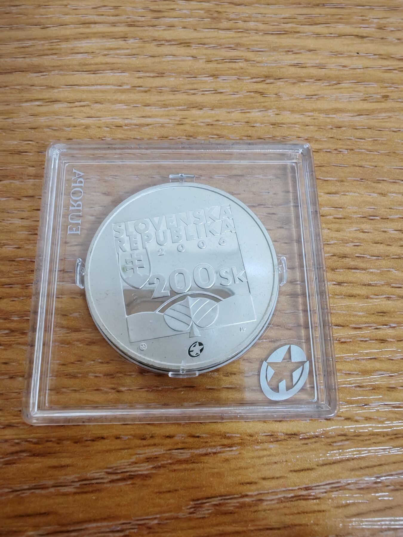 长老汇龙年精选第三十三场拍卖 2006斯洛伐克200克朗银币，小方盒