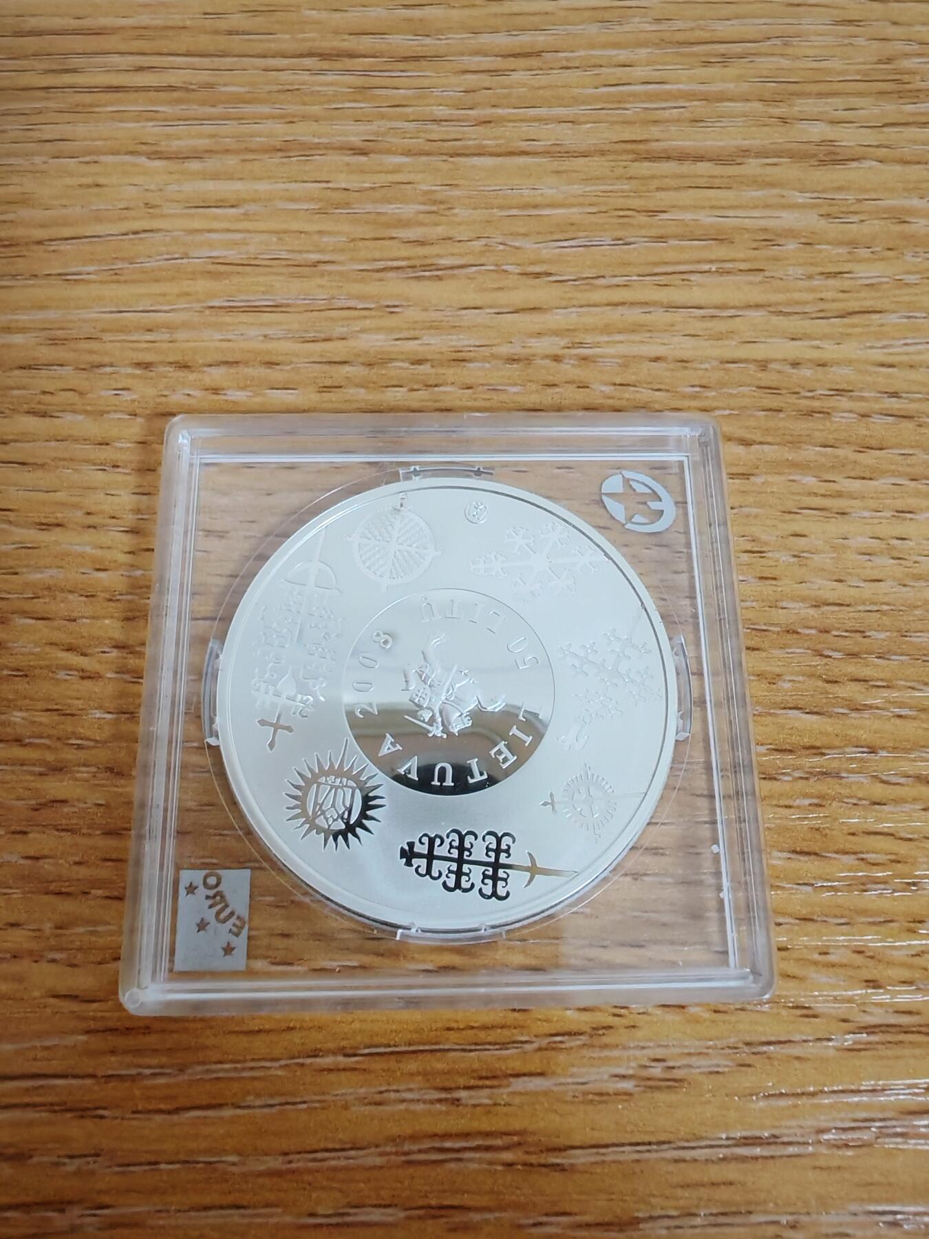 长老汇龙年精选第三十三场拍卖 2008立陶宛50立特精制银币