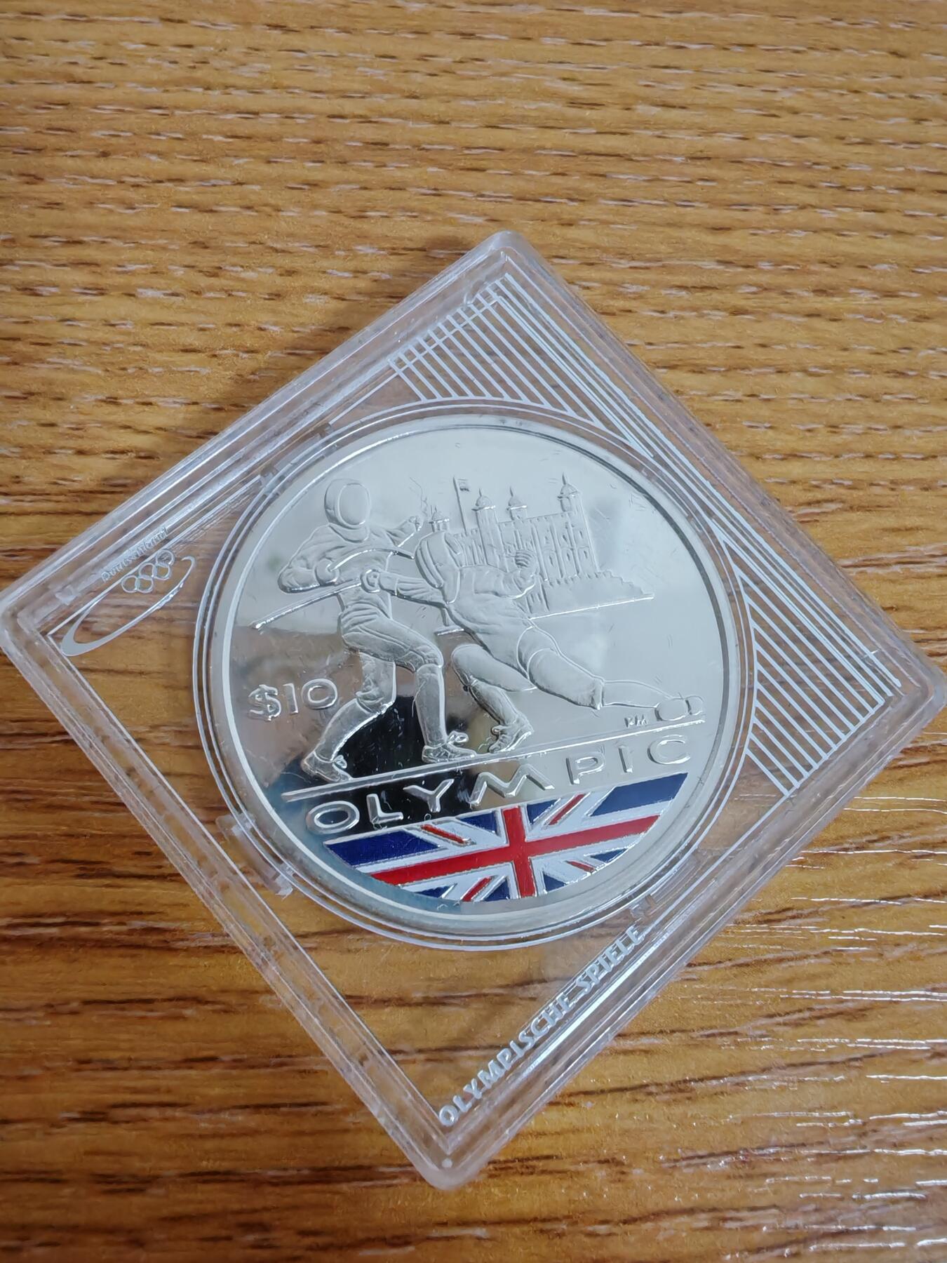 长老汇龙年精选第三十三场拍卖 2010英属维尔京群岛奥运10元彩色精制银币