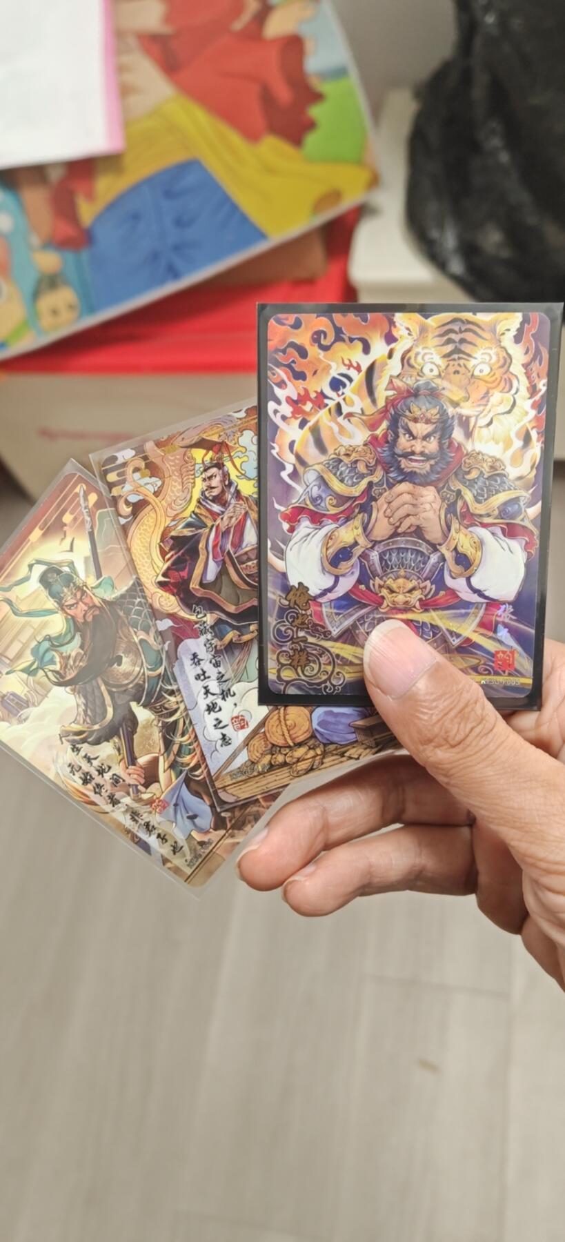 秋原瞳小店4期神魔志（火锅，麻辣烫，爱自由） 卡游三国韵卡桃园三雄