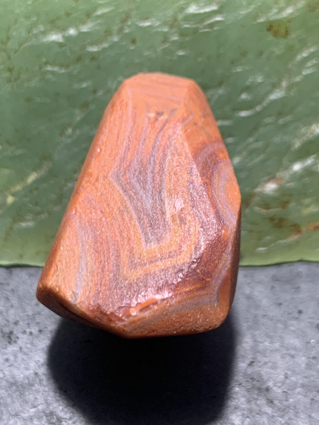 精美天眼纹南红玛瑙明料原石一颗，