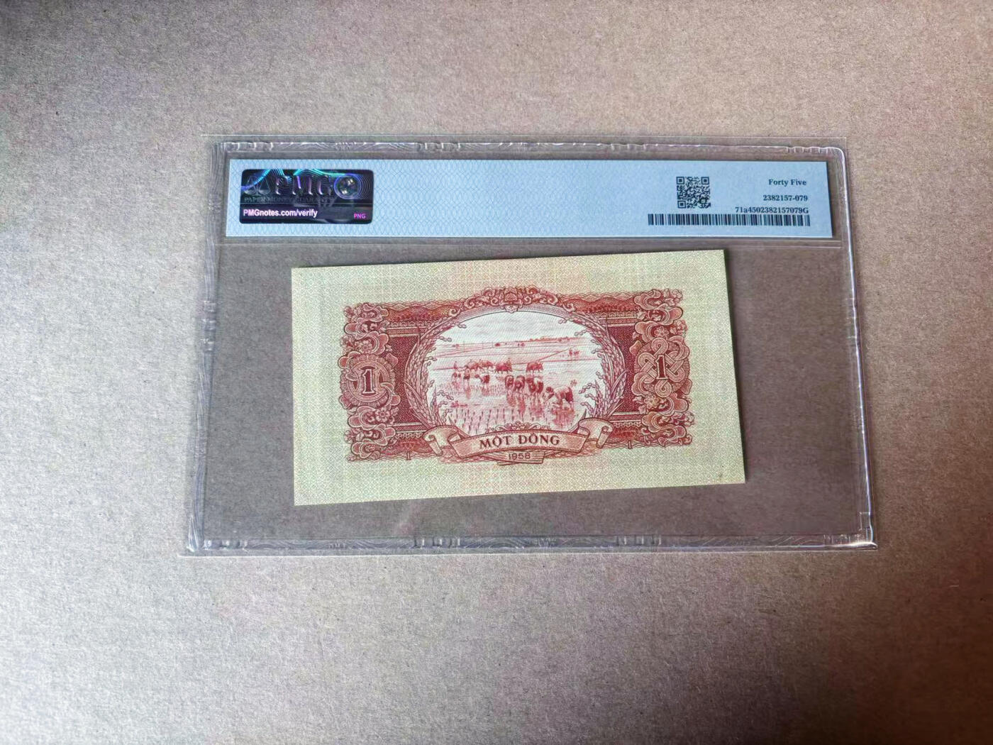 【Blue Auction】✨世界纸币精拍第591期【精】  越南 1958年1盾 PMG45