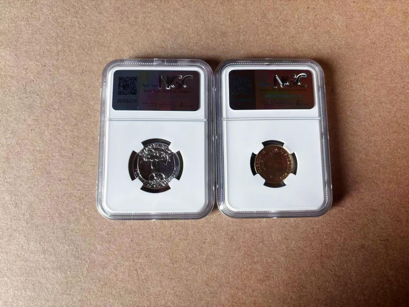 【Blue Auction】✨世界纸币精拍第591期【精】 【一组2枚】美国 1964年25分 NGC PF67&澳大利亚 2019年2元 纪念币 NGC 65