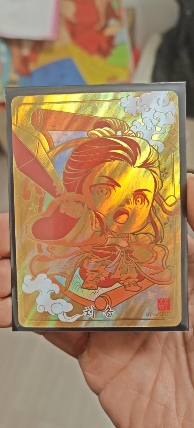 秋原瞳小店4期神魔志（火锅，麻辣烫，爱自由） 卡游三国金萌将卡刘备