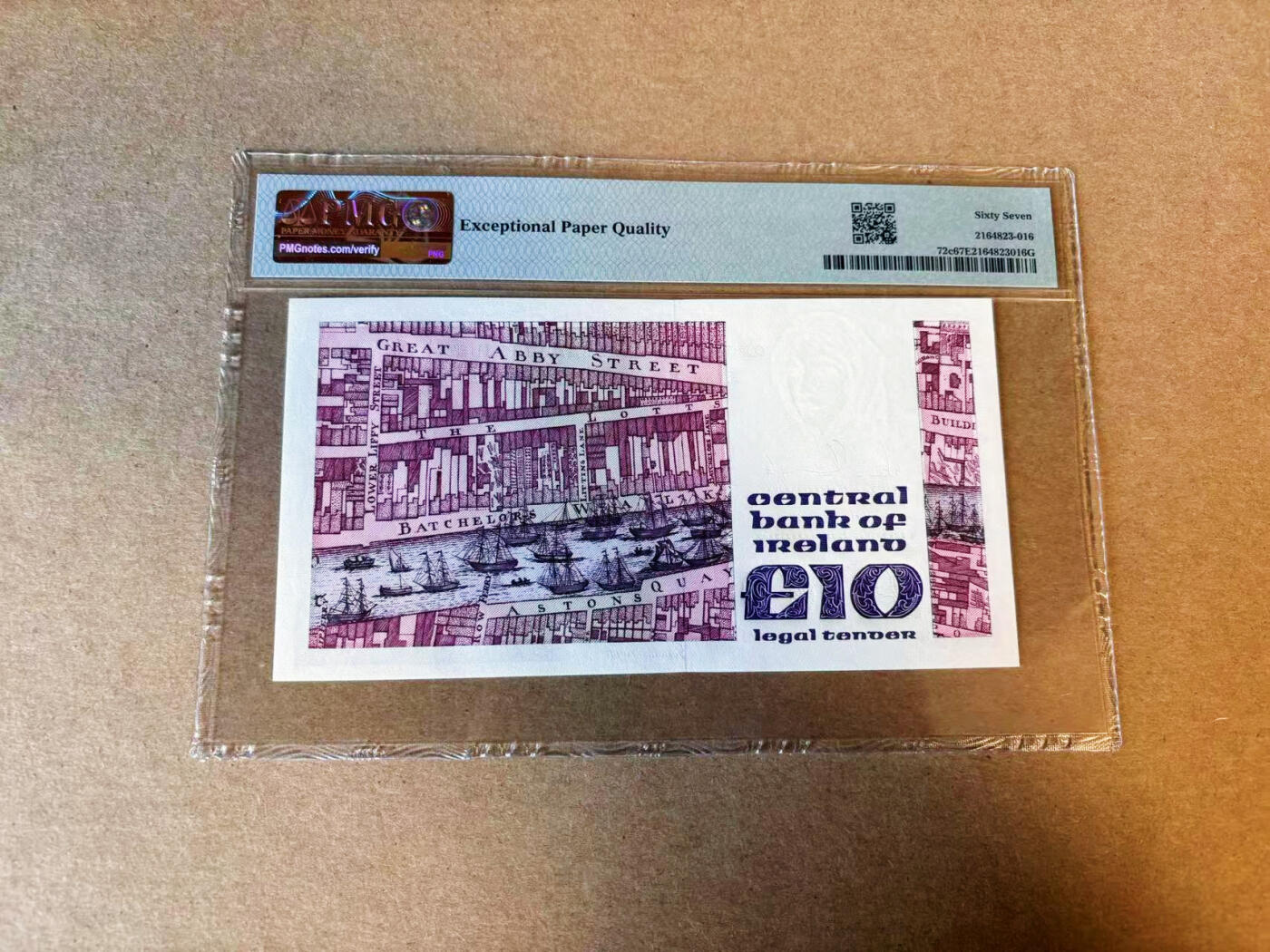 【Blue Auction】✨世界纸币精拍第591期【精】 【无47】爱尔兰 1990年10镑  PMG67EPQ 高分