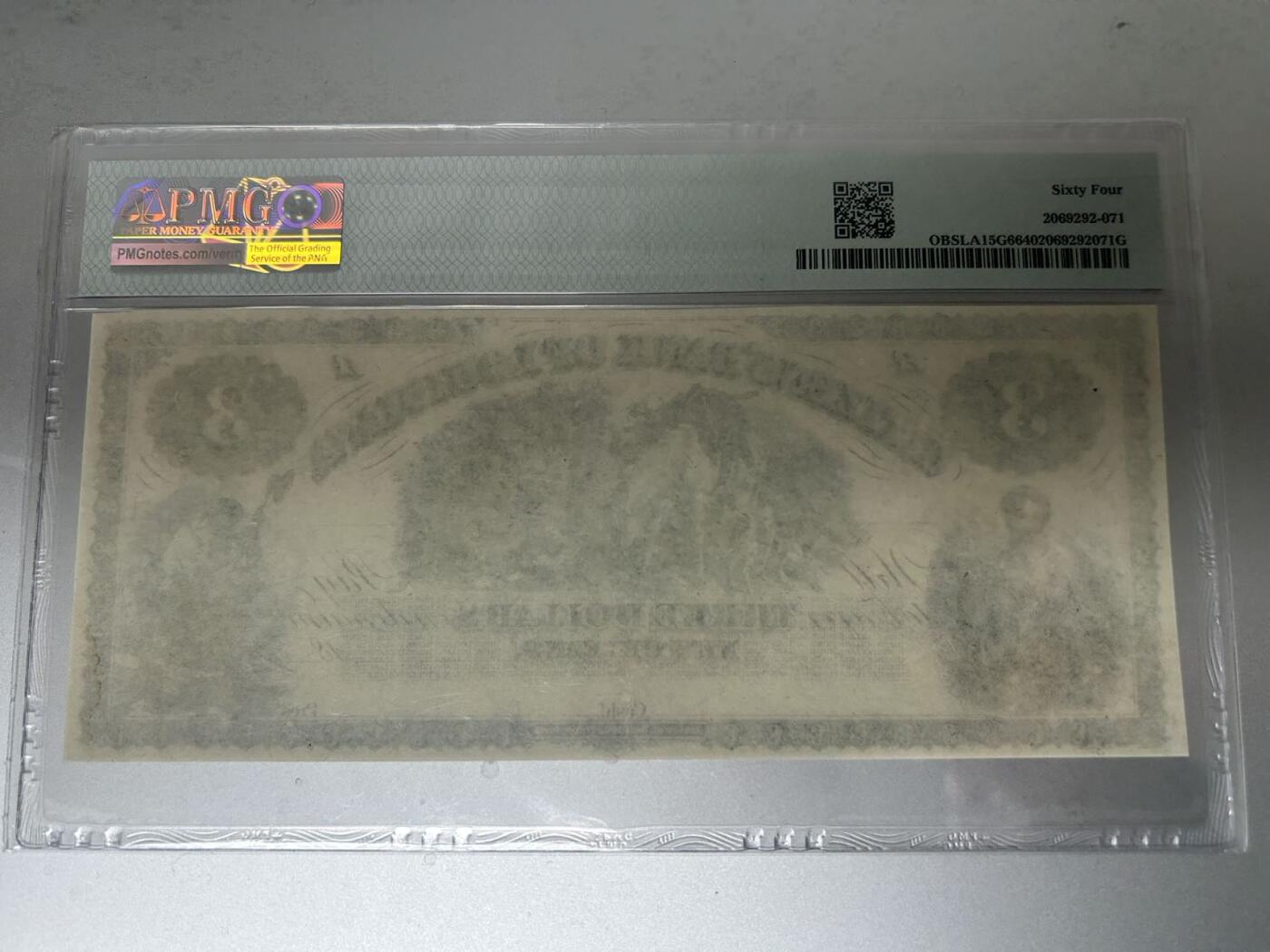 收藏联盟Quantum Auction 第398期拍卖 @征集拍品 长期供货可享分佣福利 1860年路易斯安那国民银行3元 PMG64
