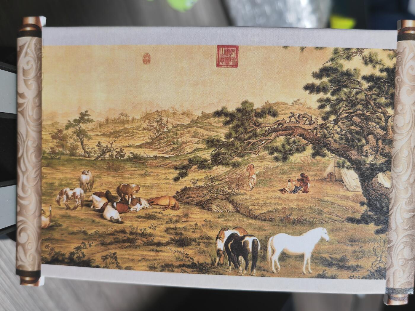 阳大大卡牌超级大甩拍第29期（固定周五晚上八点截拍，持续收拍品，进群福利早知道） 世界名画 郎世宁 百骏图 大卡