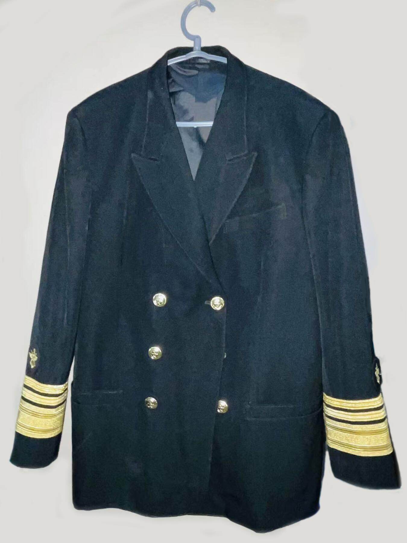 韵星假日精品2024冬季军品类拍卖会-- Rimey Holidays Boutique 2024 Winter Militaria Sale 海军政战主任张振亚中将黑甲常服衣裤一套