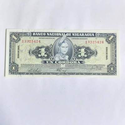 各国外币第76期 - 尼加拉瓜1科多巴1960年 unc