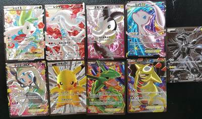 卡玩燎原阿毛奇点各家卡牌 奇点卡牌宝可梦粗闪9张