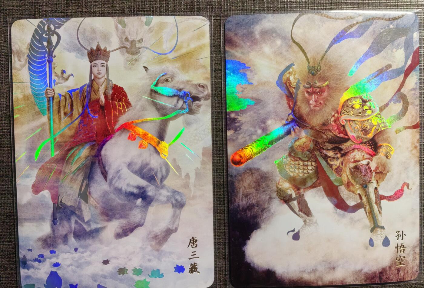 卡玩燎原阿毛奇点各家卡牌 人文之宝正子公也彩闪唐三藏+孙悟空