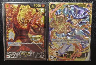 卡玩燎原阿毛奇点各家卡牌 奇点海贼王OPCG粗闪第一弹（9张）+第二弹（12张）