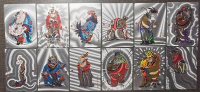 卡玩燎原阿毛奇点各家卡牌 耕林戴敦邦十二生肖粗闪