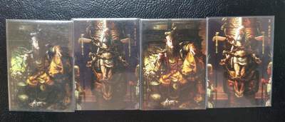 卡玩燎原阿毛奇点各家卡牌 张墨一纣王（彩闪+普卡）、梅伯（彩闪+普卡）