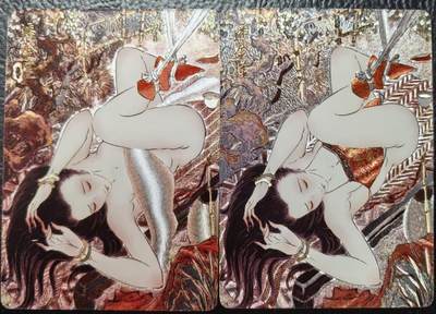 卡玩燎原阿毛奇点各家卡牌 燎原彤仙潘金莲粗闪1对