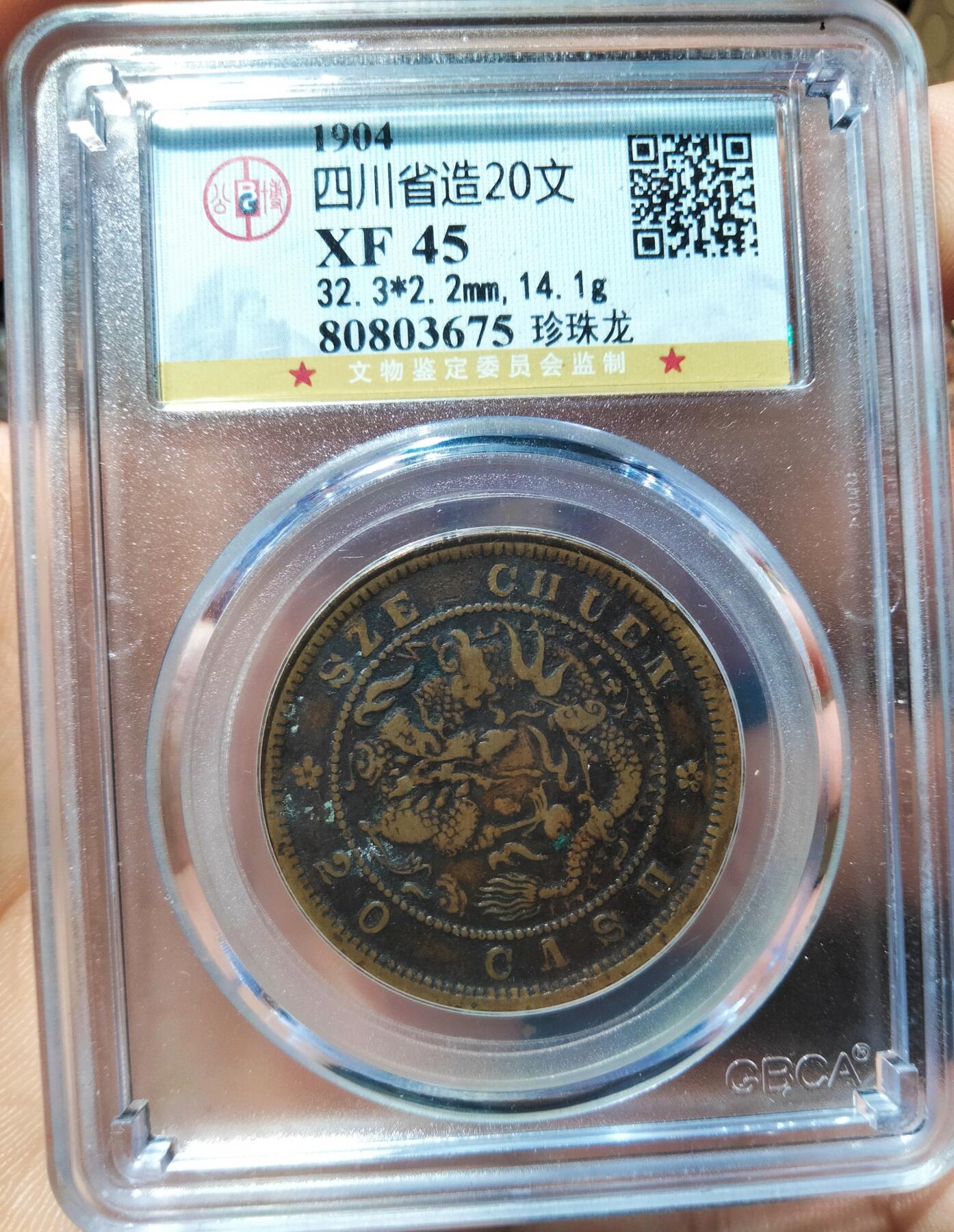 四川当二十文珍珠龙