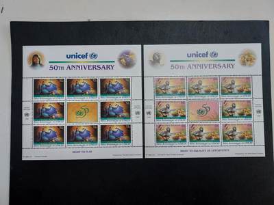 理想集藏/博彦收藏 8月20日邮票专场 S - 联合国 UNICEF 小版2版 全新