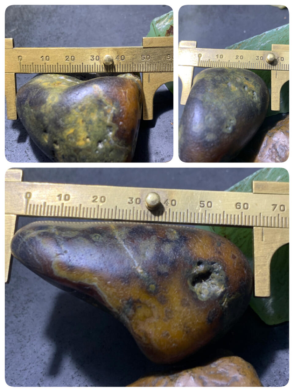 精美天然黑油皮马达加斯加玛瑙原石把件，摆件一个