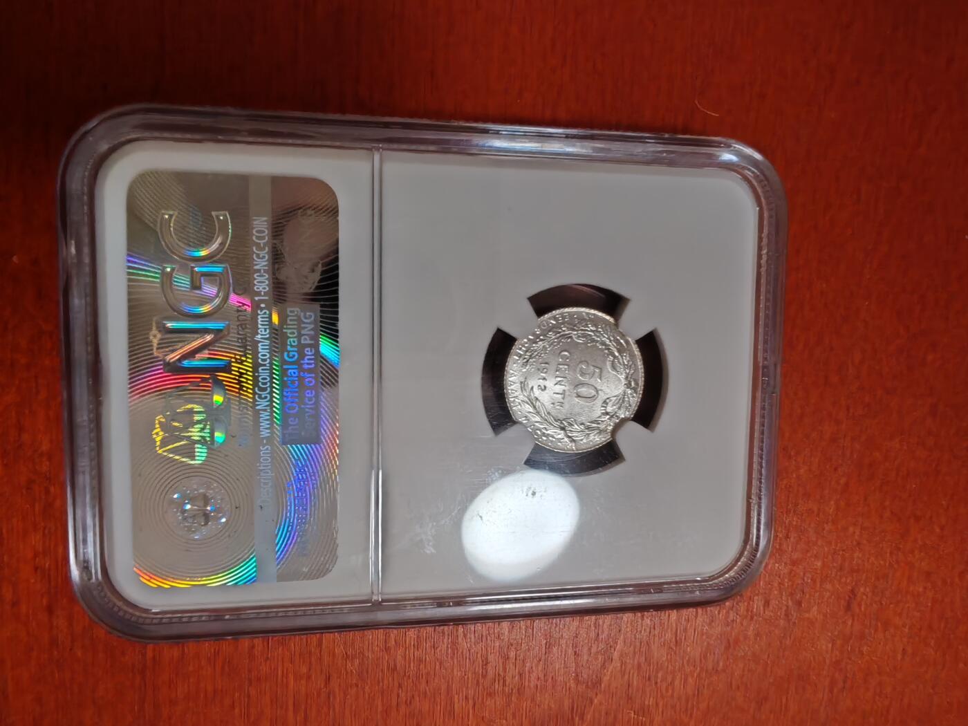 长老汇龙年精选第三十五场拍卖 1912 比利时50分银币，NGC MS64+，法语版，唯一冠军分
