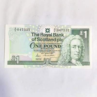 各国外币第77期 - 苏格兰1镑1987年 UNC