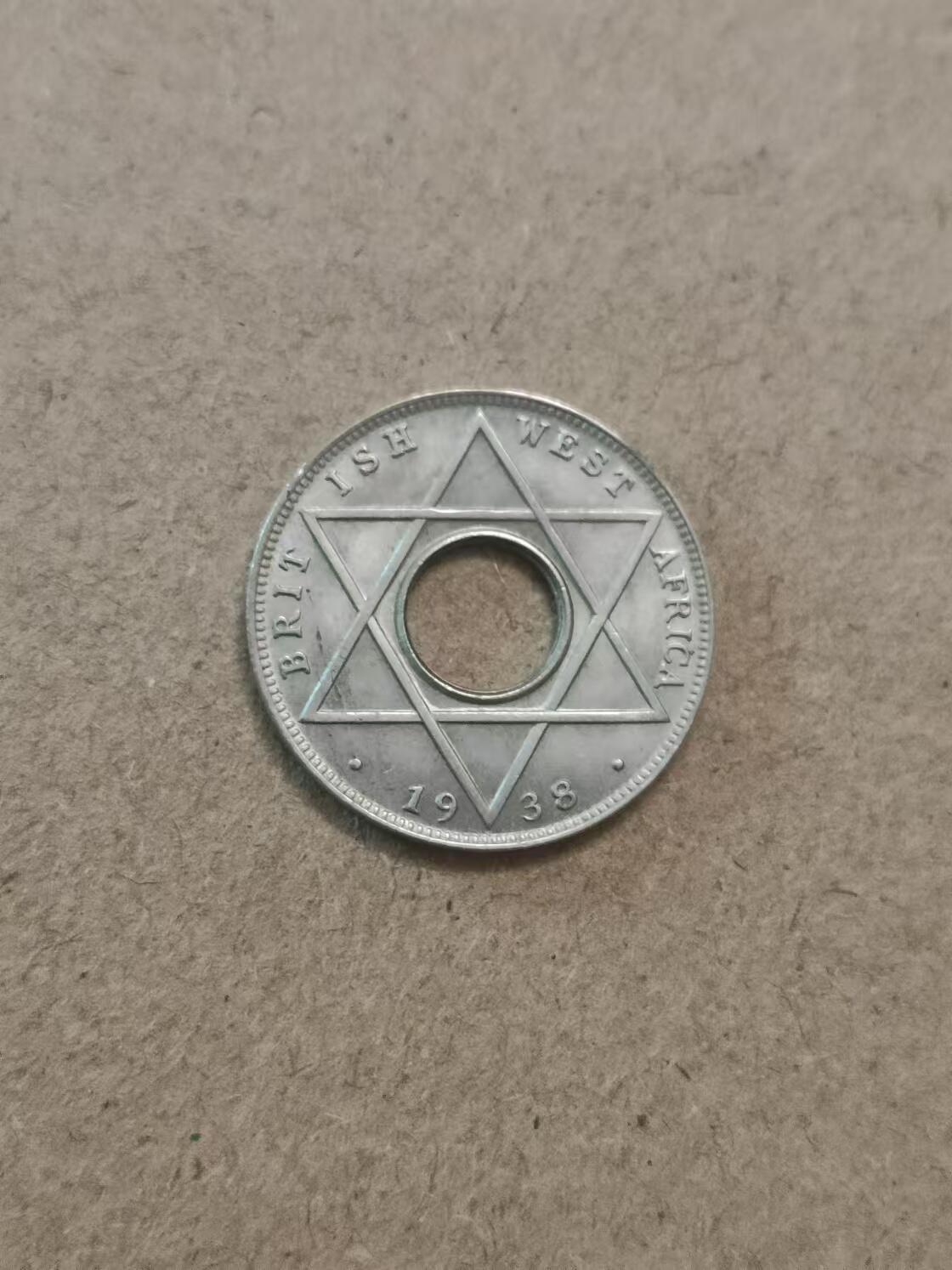 清水幽兰~外国钱币专场 英属西非乔六1/10便士便士铜币