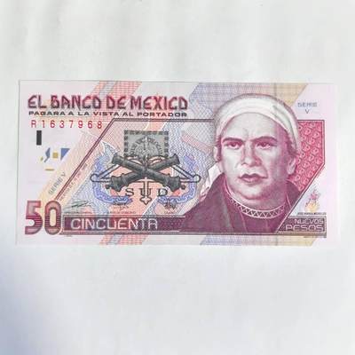 各国外币第77期 - 墨西哥50比索1992年 UNC