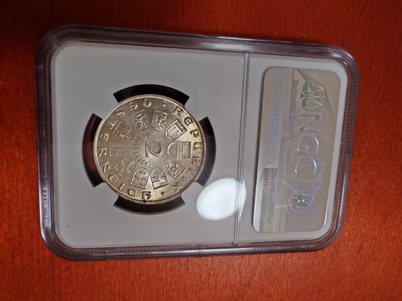长老汇龙年精选第三十五场拍卖 1933奥地利2先令银币，NGC MS63