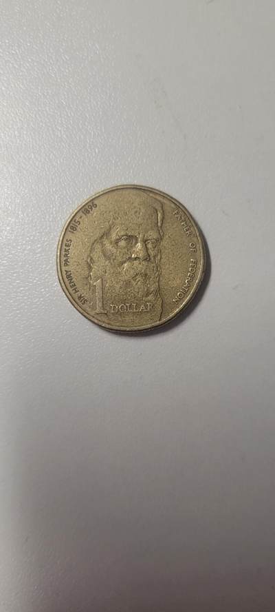 2024第二十三期 澳大利亚1元铜币纪念币 1996年国父帕克斯逝世百年 