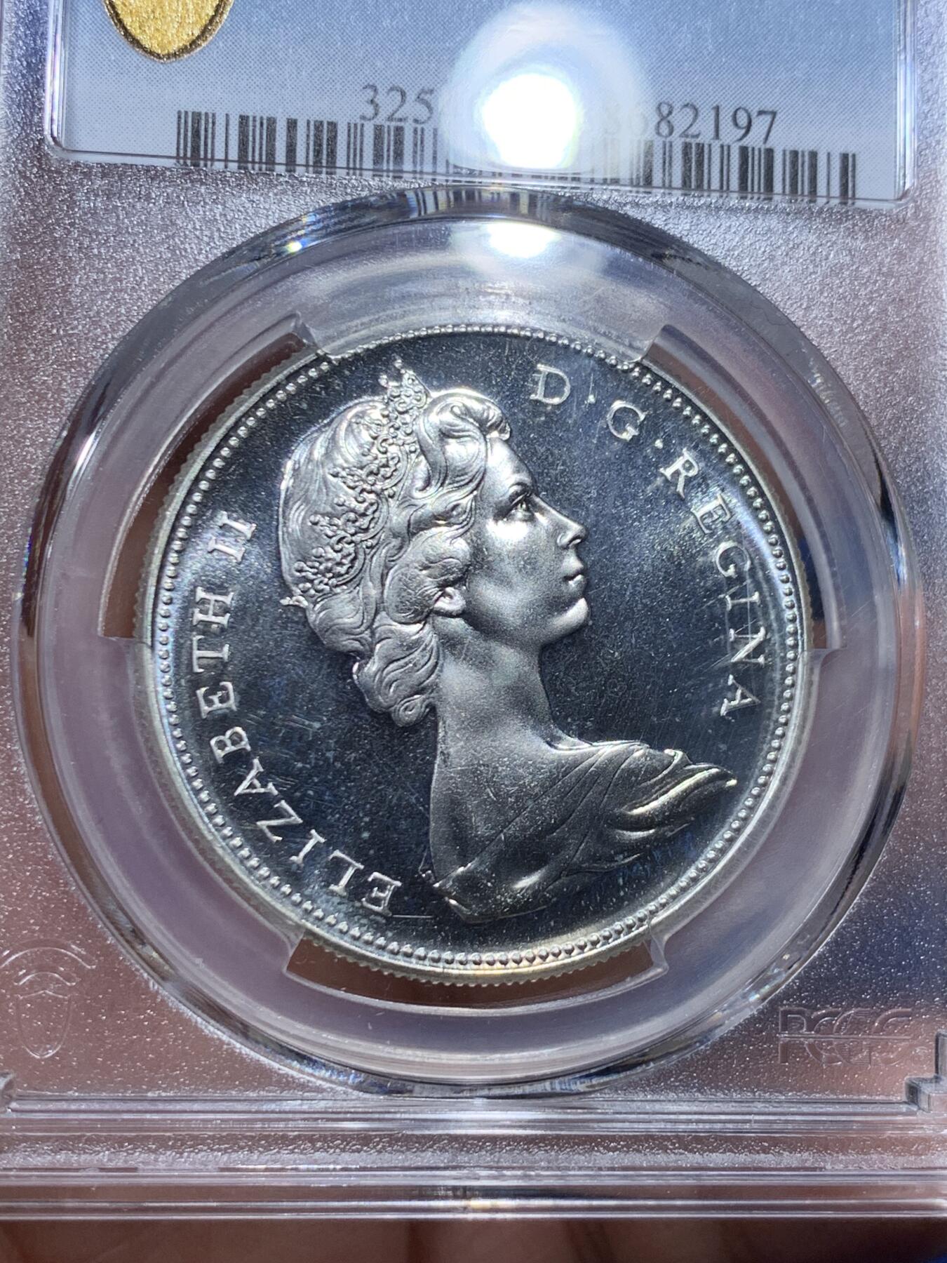 《竞宝斋》第336场 周日，周一 2场连拍 （全场包邮） PCGS PL66 加拿大大雁1元精制币，币面干净漂亮！热门品种！