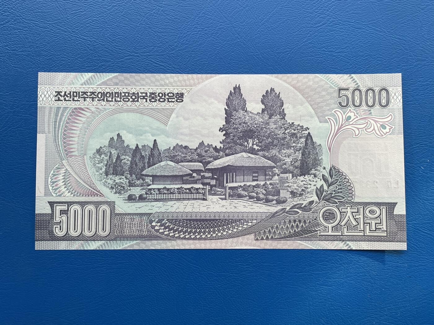 金银花邮币外国纸币专场01 无佣金 无押金 朝鲜🇰🇵5000元纸币