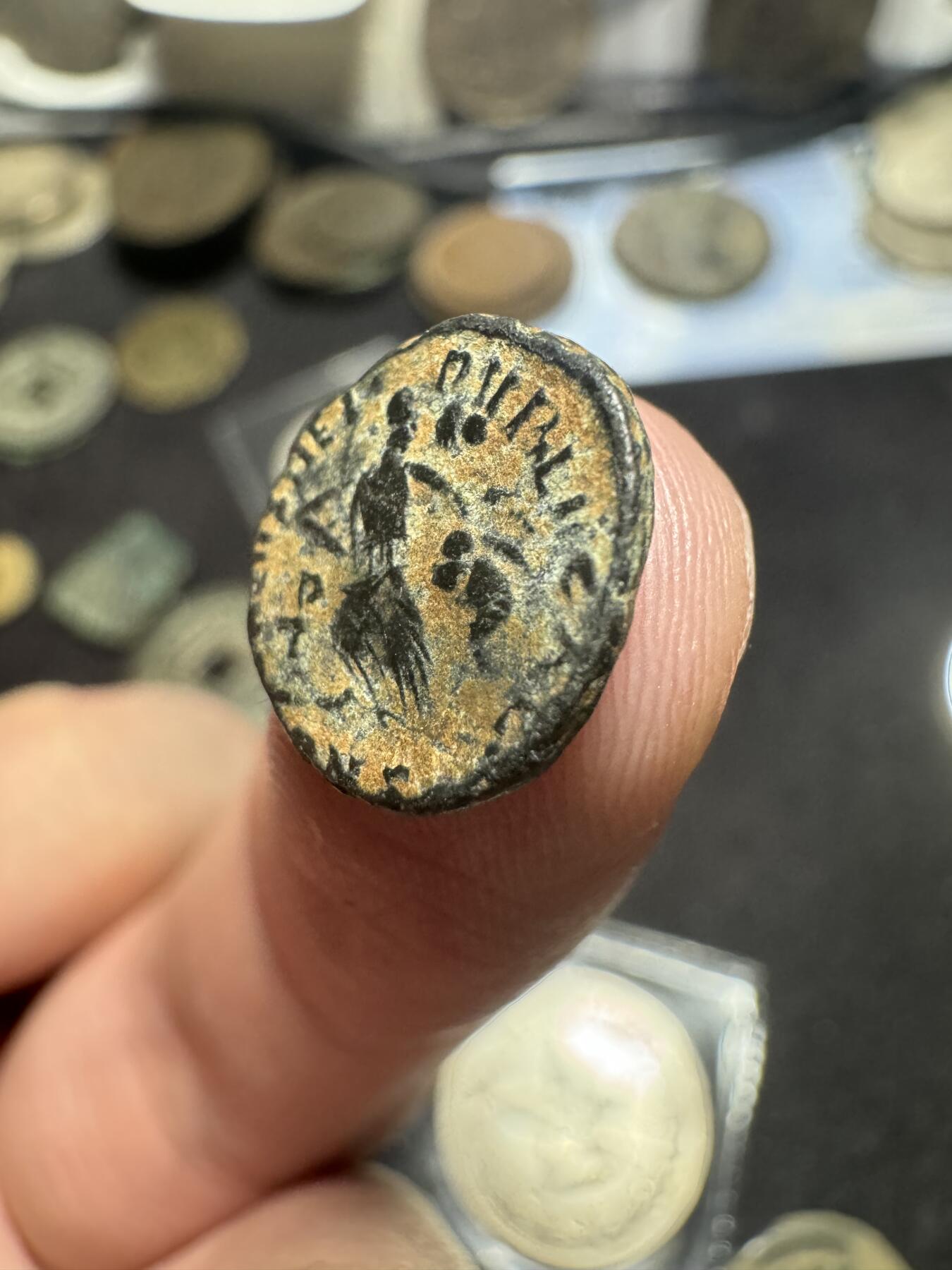 南宋泉阁俄币 外币 国币 专场第二期 古罗马 公元383-408年 东罗马皇帝 阿卡狄乌斯蛮族俘虏小铜币 打制清晰 品相好