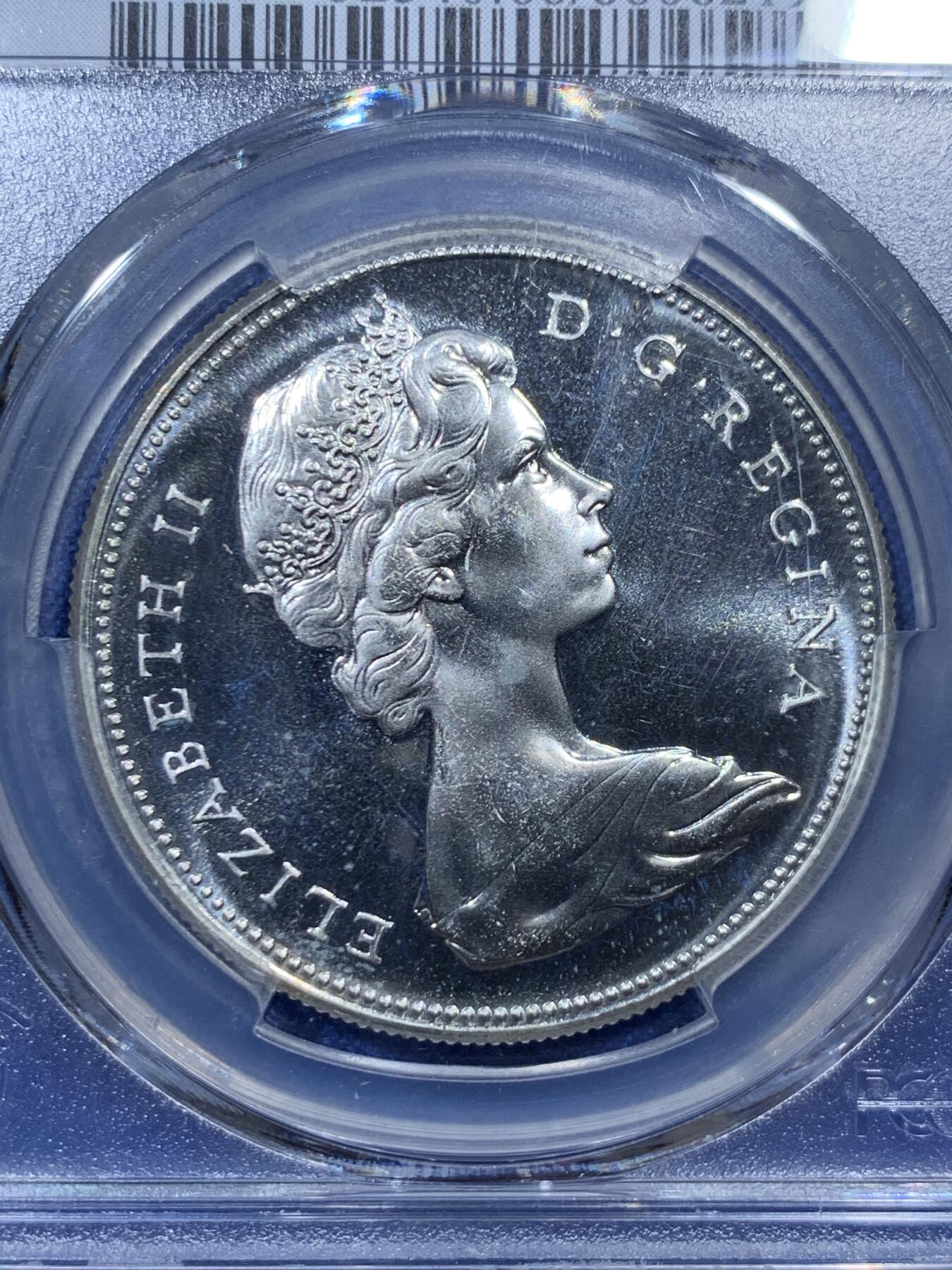 《竞宝斋》第336场 周日，周一 2场连拍 （全场包邮） PCGS PL66 加拿大大雁1元精制币，币面干净漂亮！热门品种！