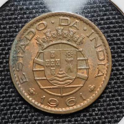 KK钱币收藏小铺 第190期 2月预留时间 每日一拍 周末发货 -  1961葡属印度10分铜币