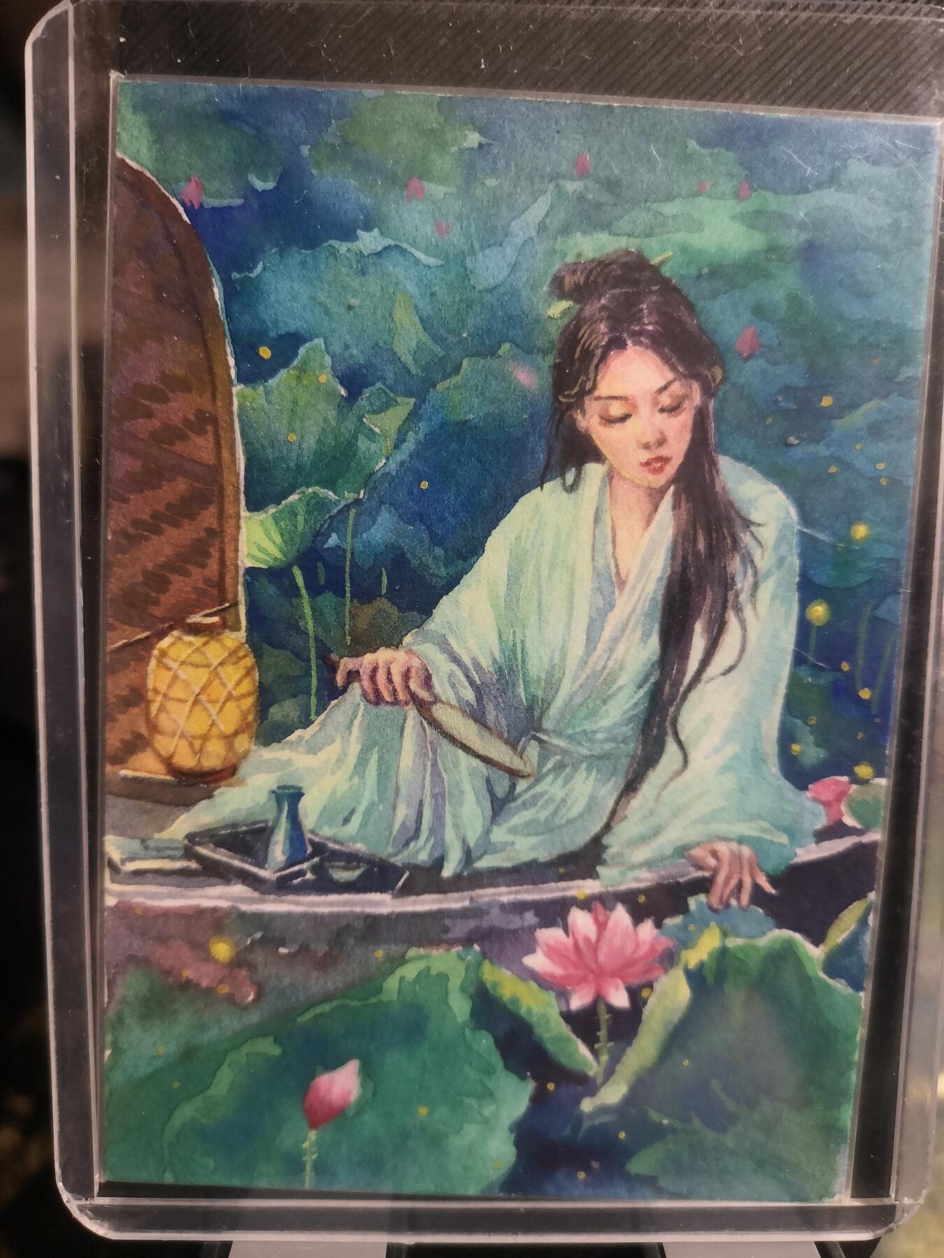 阳大大卡牌超级大甩拍第30期（固定周五晚上八点截拍，持续收拍品，进群福利早知道） 【手绘卡】不朽诗魂  知名画师芝士  醉荷