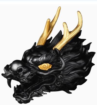 【海宁潮现货】萨摩亚2024年生肖龙首3盎司3D立体镀金钌化版银币 - 【海宁潮现货】萨摩亚2024年生肖龙首3盎司3D立体镀金钌化版银币