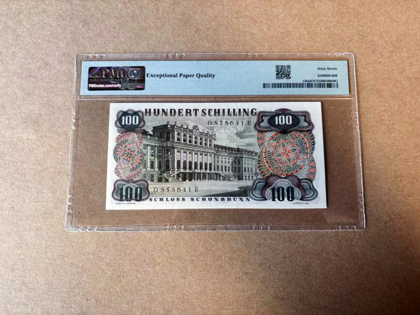 【Blue Auction】✨世界纸币精拍第594期【精】 奥地利 1960年100先令 斯特劳斯 PMG67EPQ高分